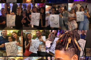 CARICATURAS AO VIVO