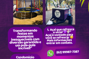 Carrinho de açaí para eventos
