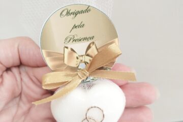 Kit 50 coração com aliança lembrancinhas casamento