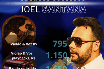 Seu evento inesquecível com o Joel Santana cantor profissional