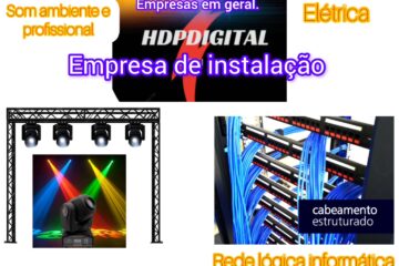Hdp digital som e luz e vídeo