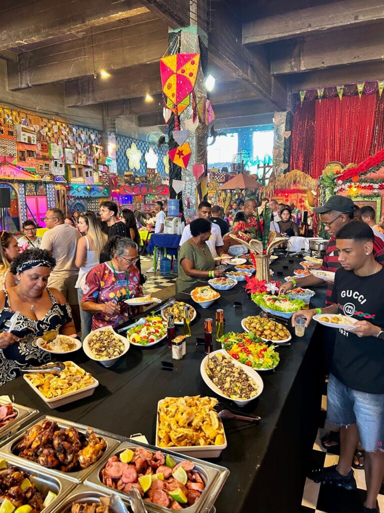 Buffet de churrasco Almeida Premium servido em festa no Rio de Janeiro