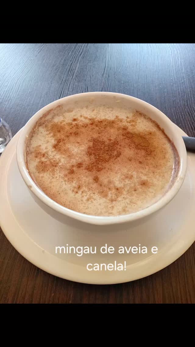 Meu café dá manhã mingau de aveia e canela!#emagrecimentosaudável #cuidandodemim