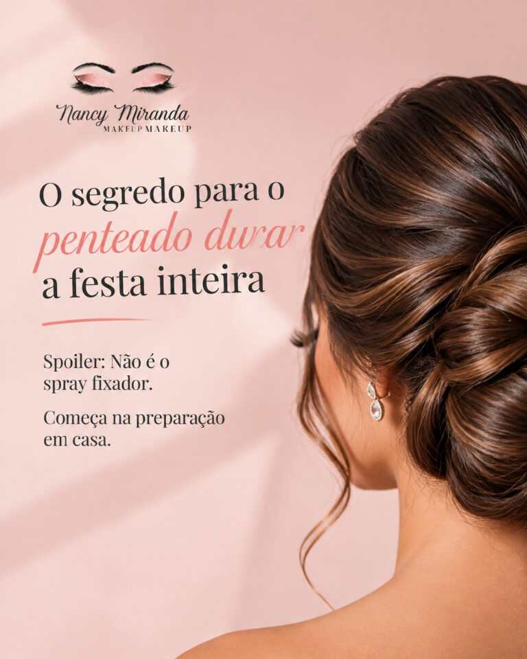 Quer um penteado que não só deslumbre, mas que dure a festa...