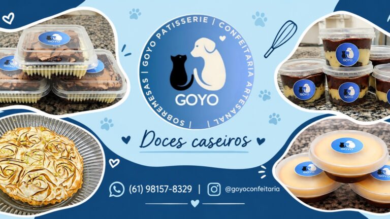 🍰💙 Um pouquinho do sabor da Goyo Confeitaria! 💙🍰 Doces caseiros feitos...