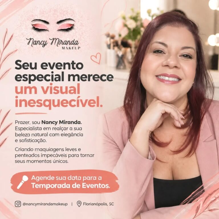 Olá, apaixonadas por maquiagem e bem-estar!🤳🏻 Sou Nancy Miranda, e meu maior...