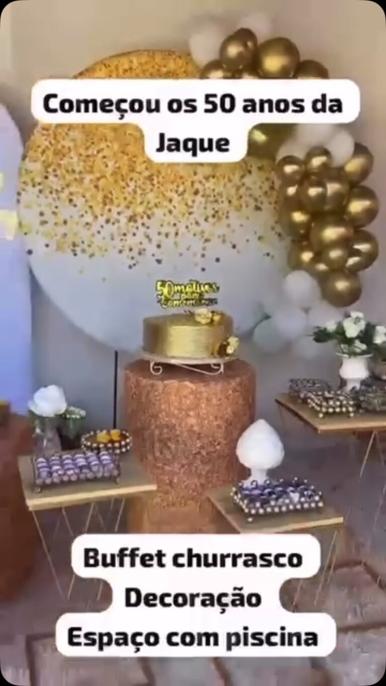 #50anos #sãogonçalo #festas #buffet #recepcao NÃO DEIXE PASSAR EM BRANCO UMA DATA...