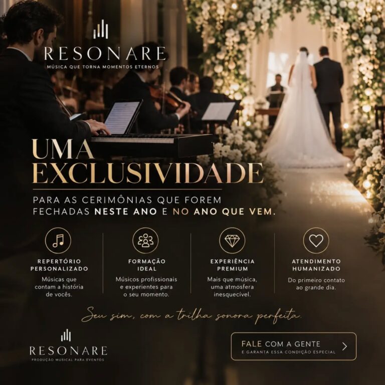 ✨ UMA EXCLUSIVIDADE RESONARE PARA O SEU GRANDE DIA. As cerimônias fechadas...