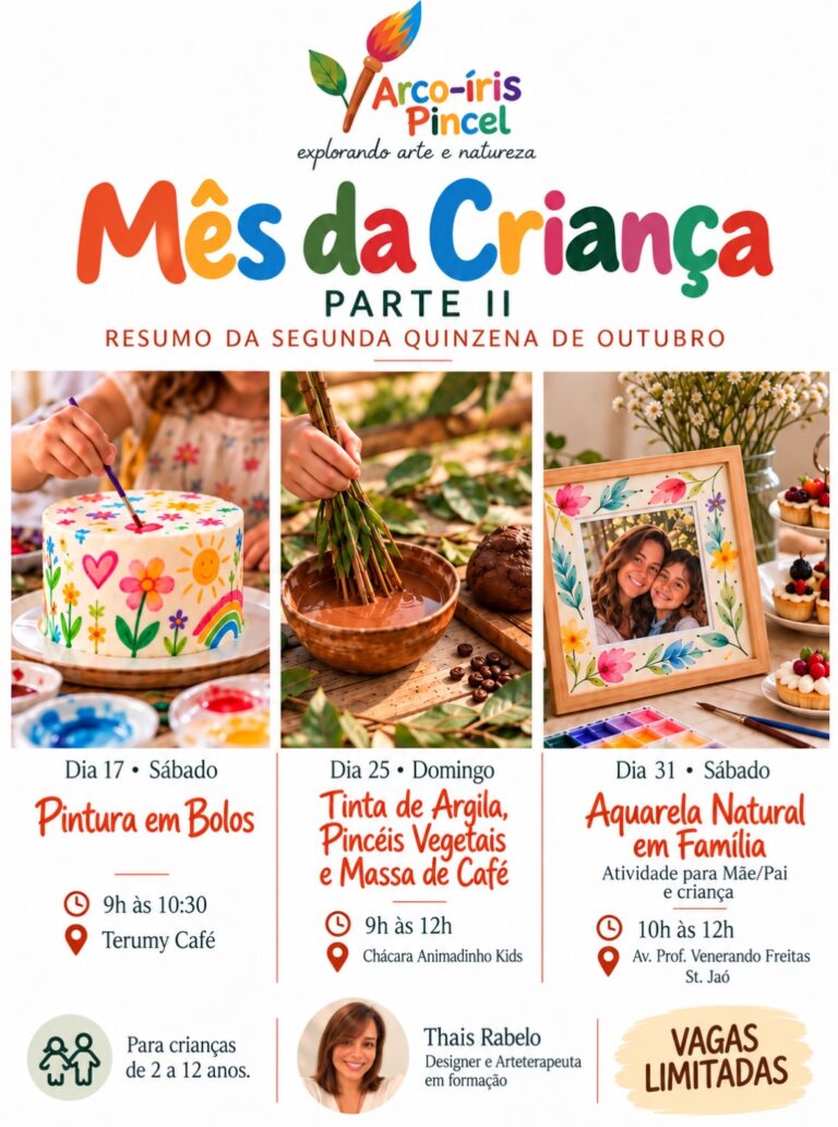 Mês da Criança – Parte II 🎨🌿 A segunda quinzena de outubro...