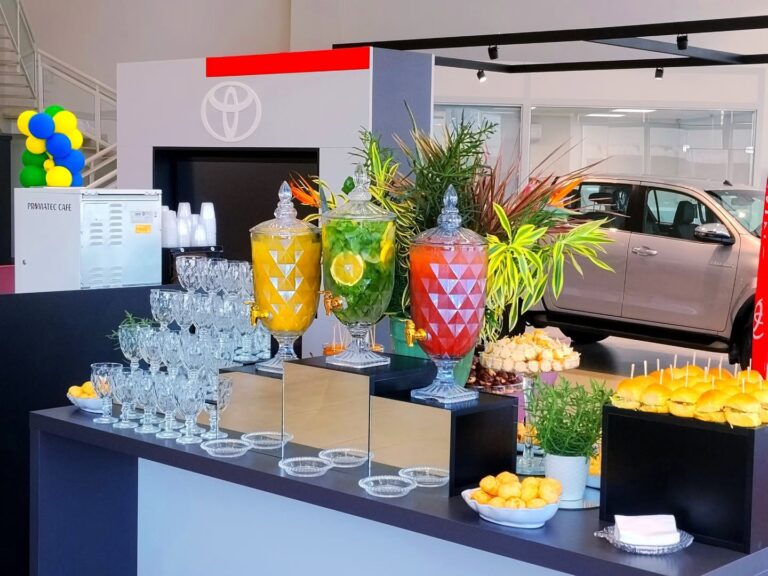 Café ☕ da manhã preparado para recepcionar clientes da ONTAKE - TOYOTA....