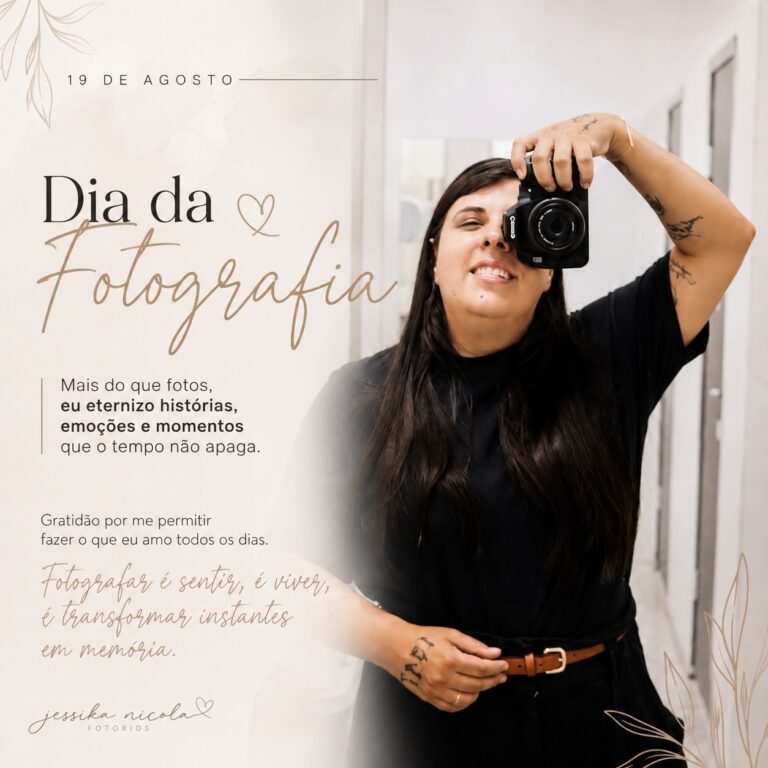 ✨ Hoje é o Dia da Fotografia. E, para mim, fotografar nunca...