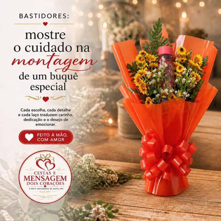 Você já se perguntou como um buquê especial ganha vida? 🌸 Aqui...