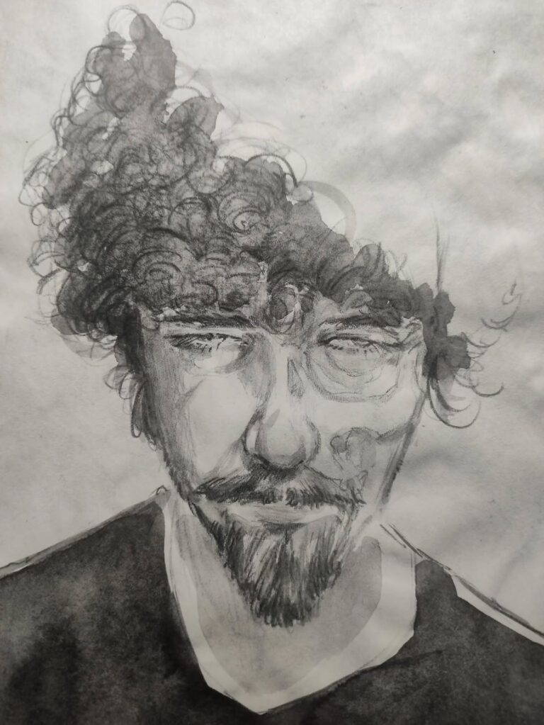 Nos últimos tempos tenho me divertido muito com autorretratos. É pra mim...