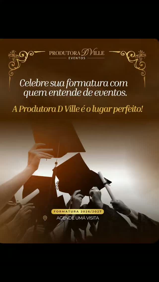Produtora D Ville Eventos, fazendo a diferença em sua formatura.
